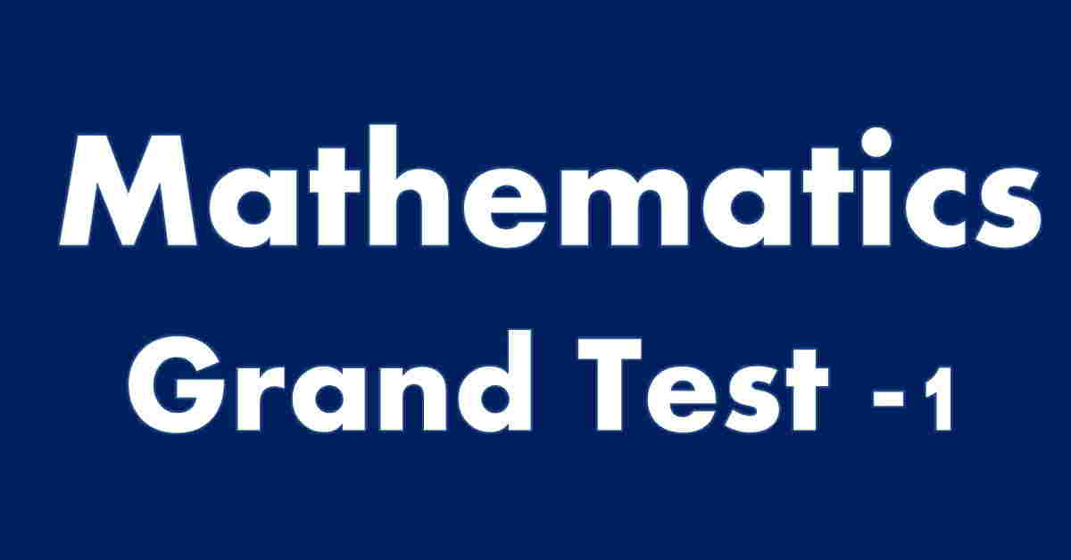 Mathematics practice test answers