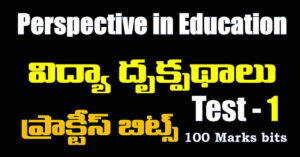 perspective education in telugu academy pdf